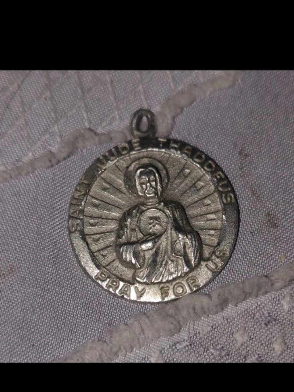 VINTAGE .925 STERLING SILVER SAINT JUDE THADDEUS PENDANT